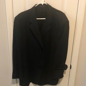 Armani Collezioni Black Textured Men’s 46R Blazer Model #1C25DO Please Read